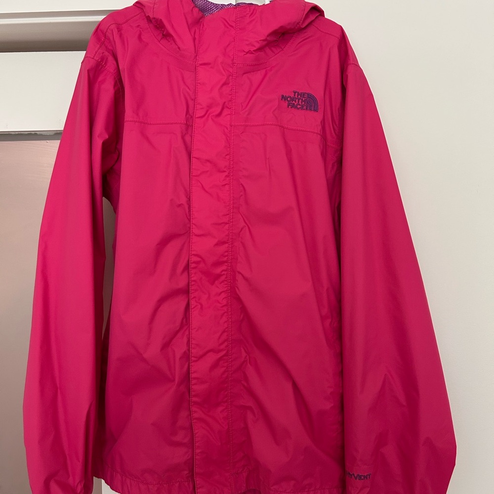 The North Face Pink Raincoat Water-Resistant Classic